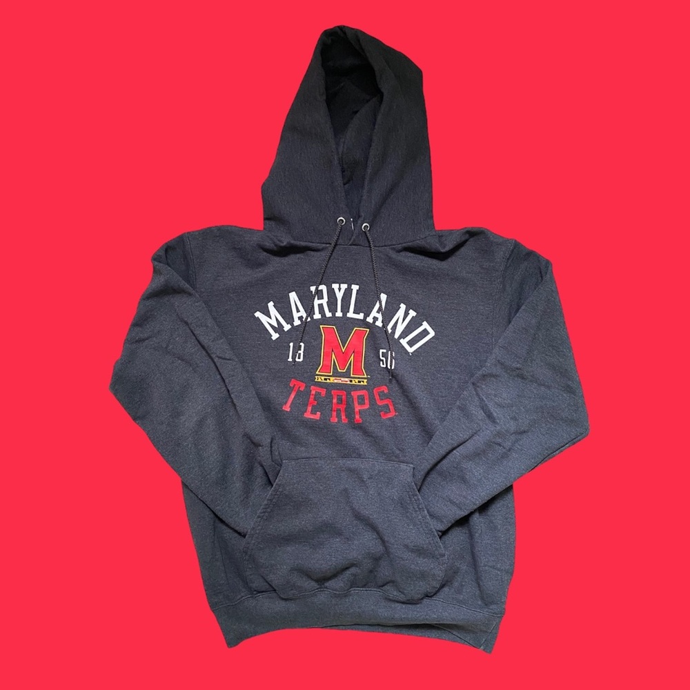 University of Maryland Terps hoodie in charcoal | size M